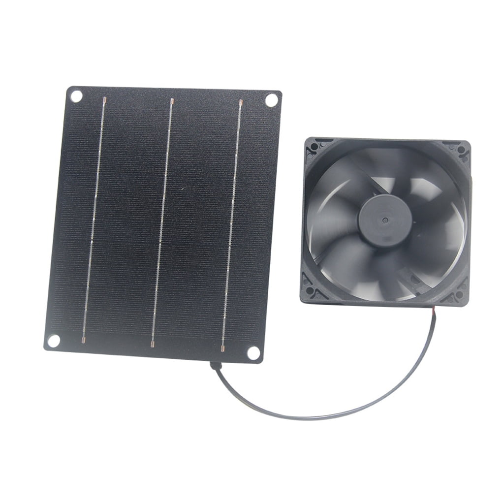JZROCKER Solar Panel Fan Set 6W Solar Cell Charging Board Plate Outdoor