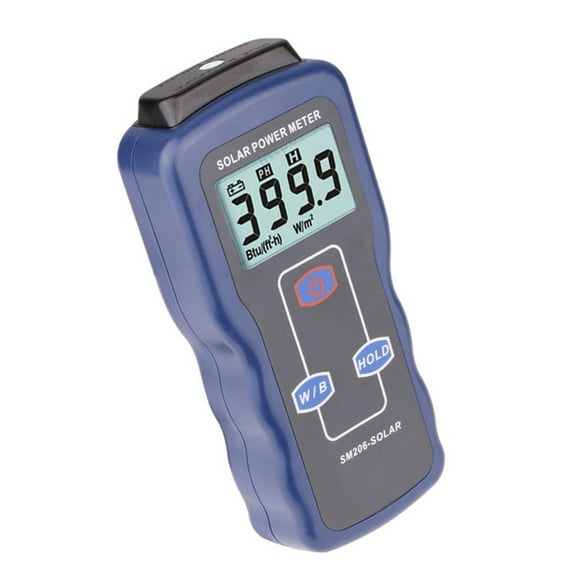 JZROCKER Solar Radiation Detectors Solar Radiation Meter SM206 Digital Solar Power Meter Sun Light Radiation Measuring Testing