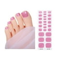 thumbnail image 1 of JZROCKER Solid Color Pedicures Gel Nails Stickers Semi Cured Gel Toenail Strips for Girl, 1 of 21