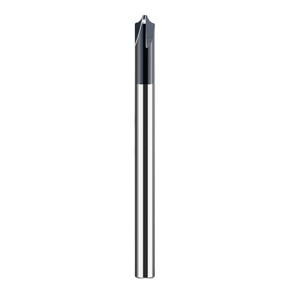 JZROCKER Solid Metal Chamfer Tool Milling Cutter 4 Flute Inner Arcs Chamfer Routers Bit Corner Rounding Deburring Tool