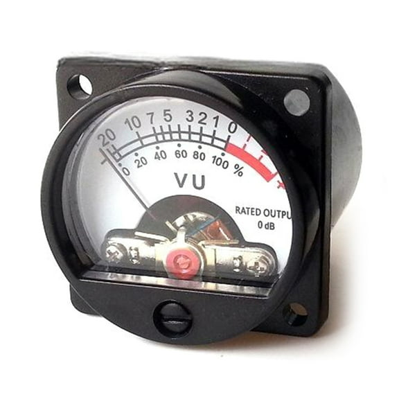 JZROCKER Sound VU Meter 500uA 630Ohm 34mm Panel with Back Light for Sound Box