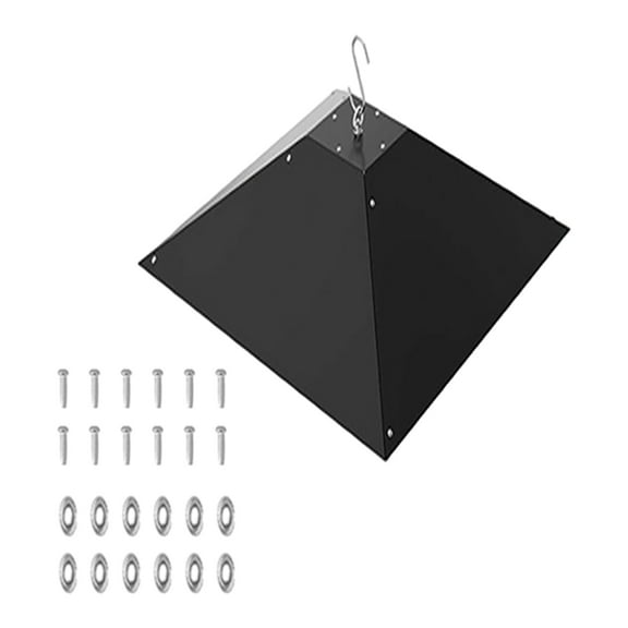 JZROCKER Squirrels Proof Hanging Baffle For Bird Feeders Stainless Steel Easy Installation For Outdoor Use