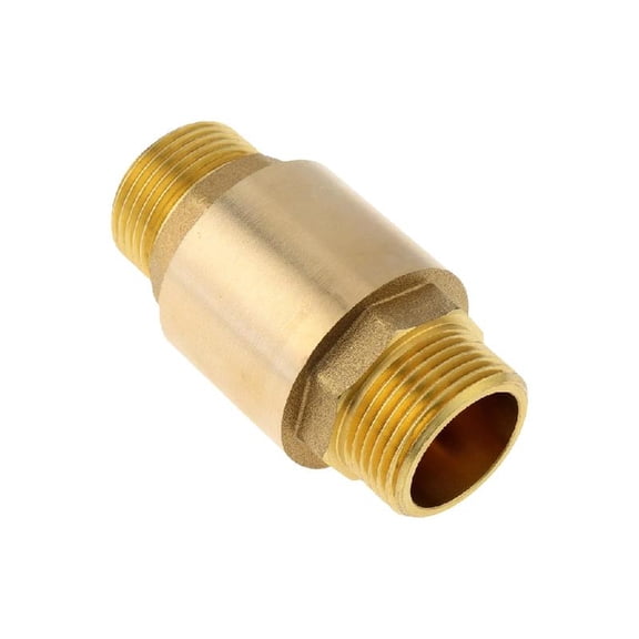 JZROCKER Sturdy Brass In Line Spring Check Valves 3/4 Inch Male x Female Accessory for Effective Backflow Prevention in Well