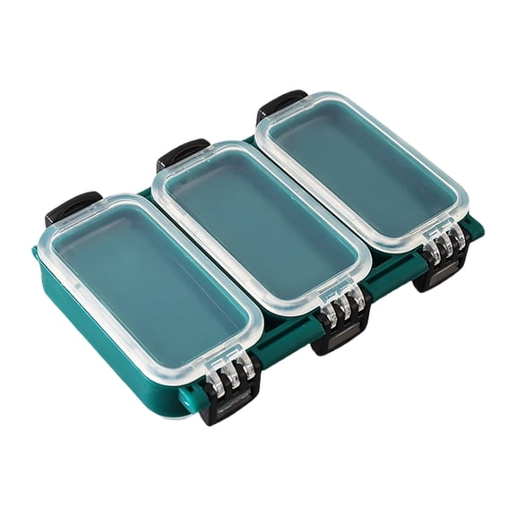 JZROCKER Tackle Box Double Side Fishing Lures Baits Hooks Storage Container Case Multiple Compartment Fishing Tackle Storage Box