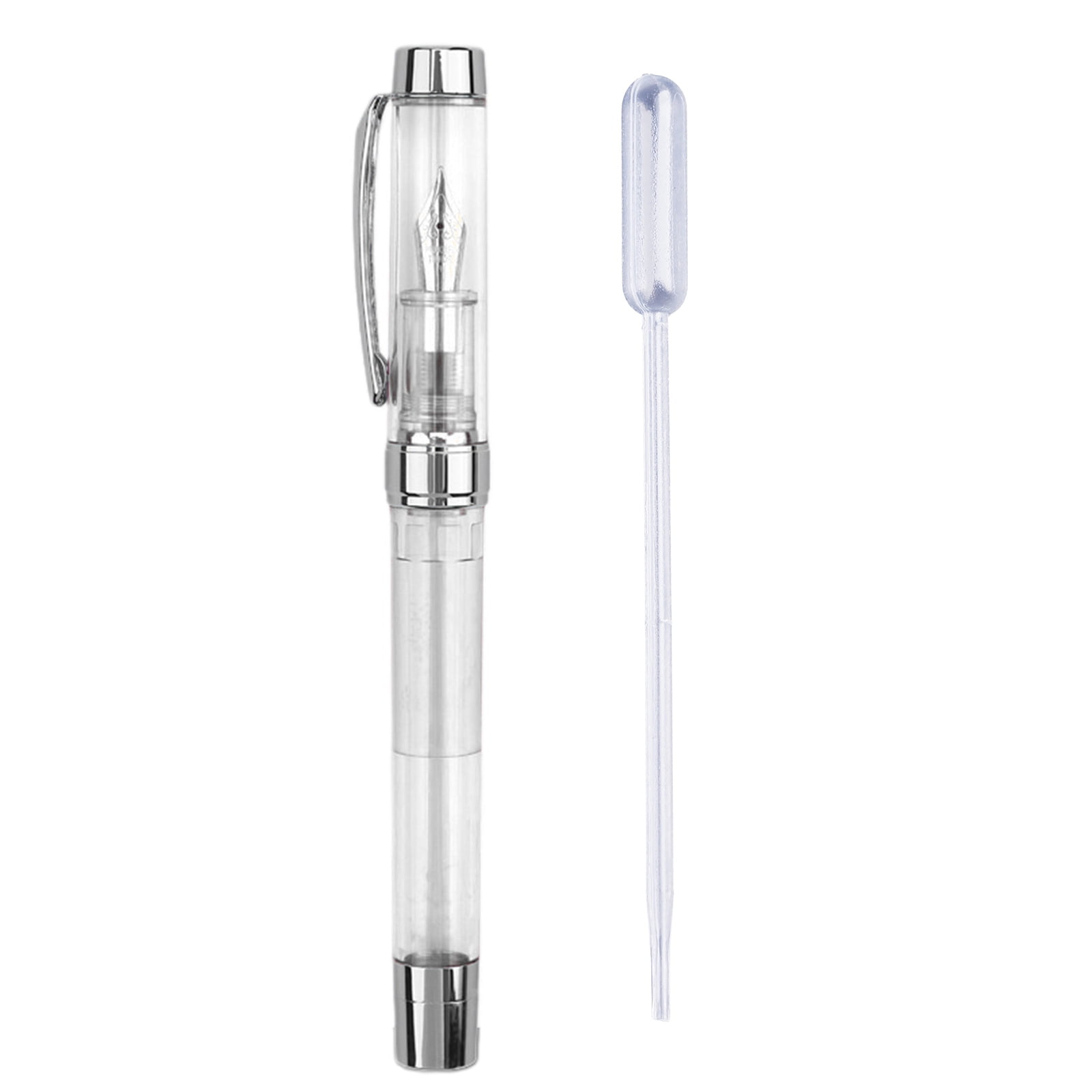 JZROCKER Transparent Fountain Pen EF/F for Iridium Nib Write Smoothly