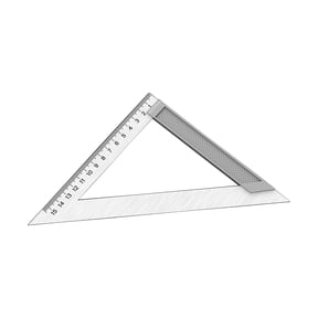 JZROCKER Triangles Square Ruler Metal Stainless Steel Quick Measuring Marking Tool Right Angled 45/90 Degrees Woodworking Tool