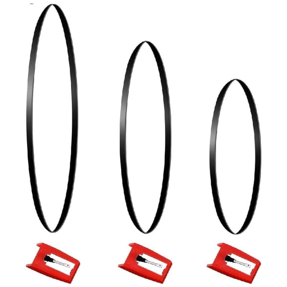 JZROCKER Turntable Needle Styluses Record Player Belts Phonograph Maintenance Part Record Player Needle Turntable Belts