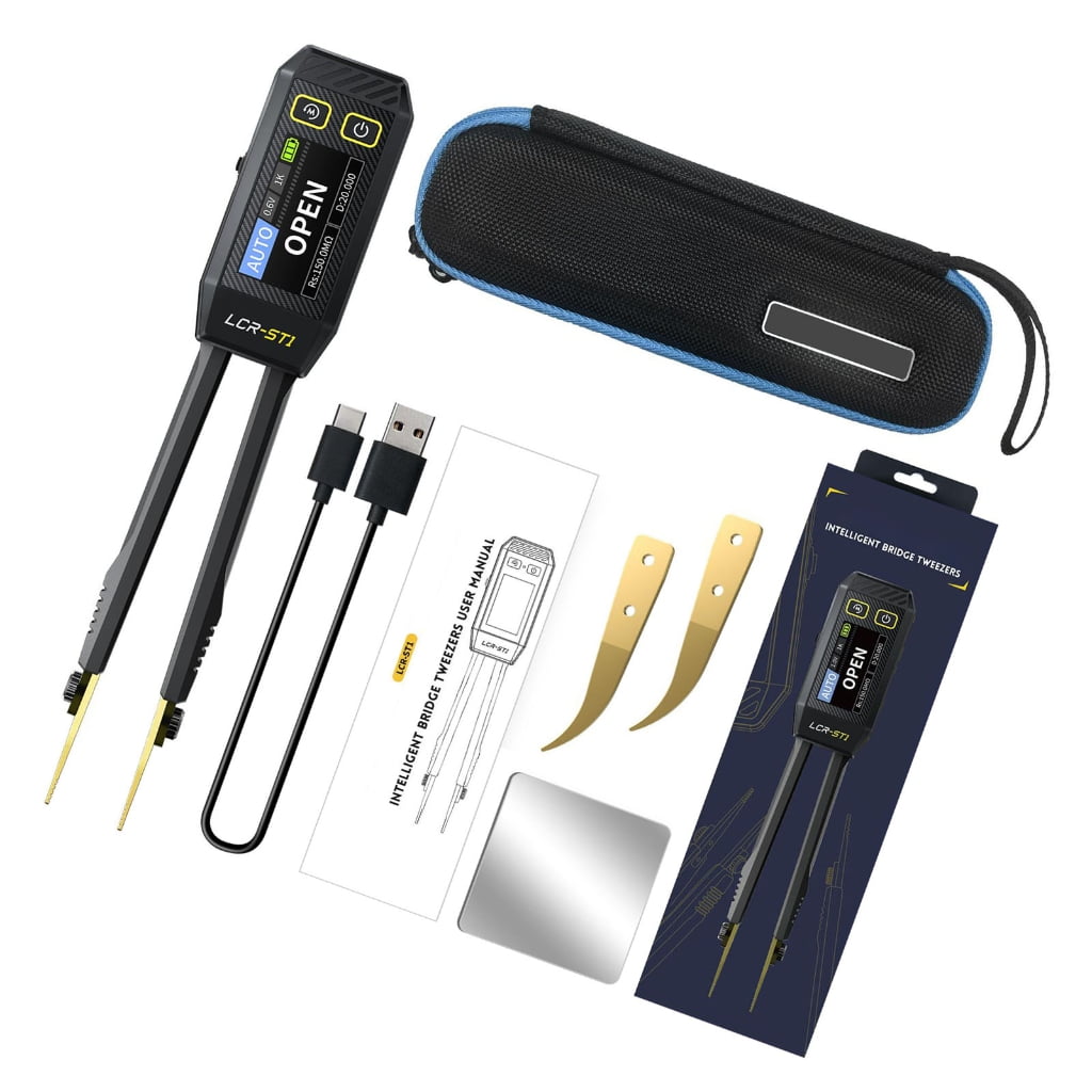 JZROCKER Tweezer Tester Automatic Component Recognition Meter Tester Tool