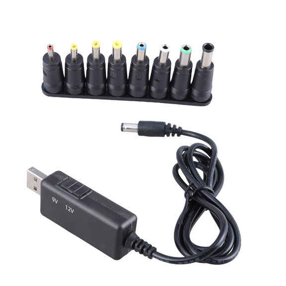 JZROCKER USB DC5V To 12V 9V Power Cable USB To DC-Jack Adapter Wire Usb Boost Power Cord