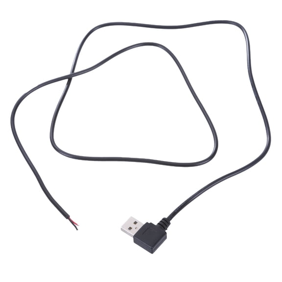 JZROCKER USB Open End Cable Power Supply Cable for Driving Recorder 22AWG USB Male