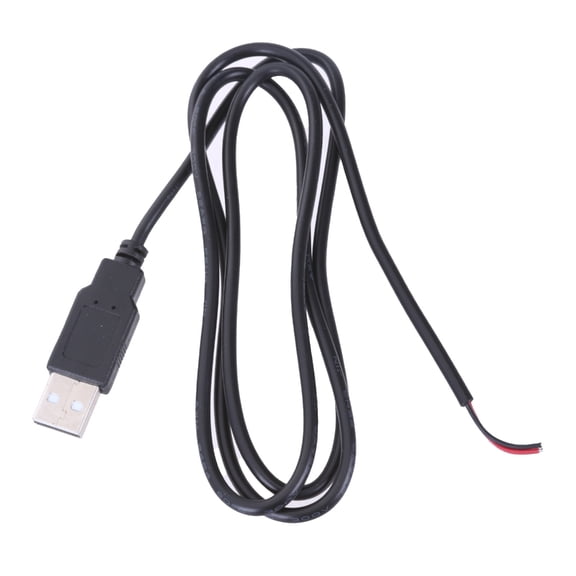 JZROCKER USB Open End Cable Power Supply Cable for Driving Recorder 22AWG USB Male