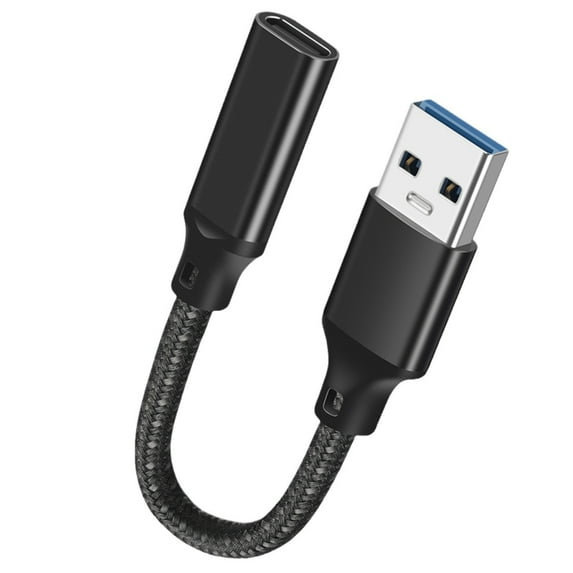 JZROCKER USB to TypeC Adapter Cable USB3.2 to UsbC Female 10Gb High-speed Extension Cord