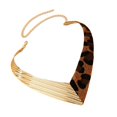 thumbnail image 1 of JZROCKER Unique Geometric Designs Necklace with Leopard Pattern Portable Accessory for Fashionable Ladies Daily Casual Wear, 1 of 10