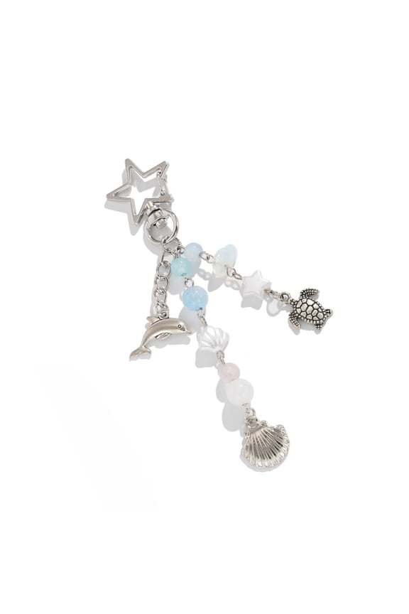 Unique Marine Styles Dolphin Shell Turtles Keychain Portable Accessory for Oceanics Themed Gifts or Backpack Decoration