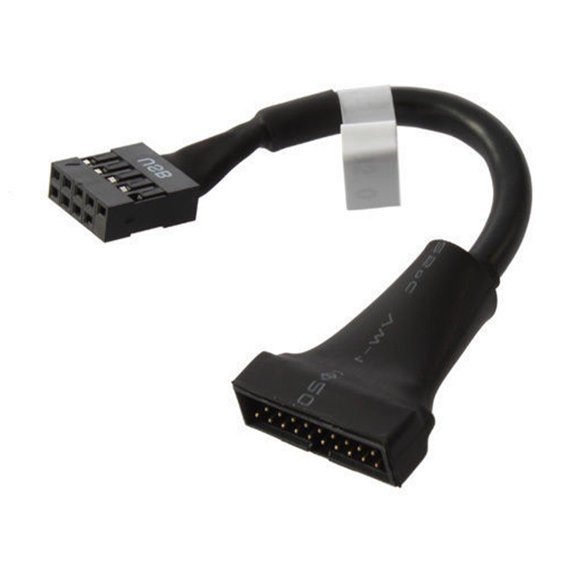 JZROCKER Versatility USB3.0 Header to USB2.0,20Pin USB3.0 to 9Pin USB2.0 Conversion Cable for Various Device Applications