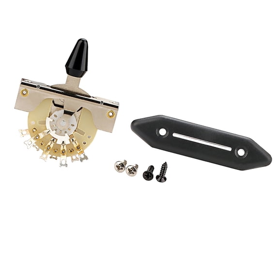 JZROCKER Vintage Guitar Pickup Switches 5 Way Toggle Switches with Switches Plate Pickup Selectors Switches Guitar Parts