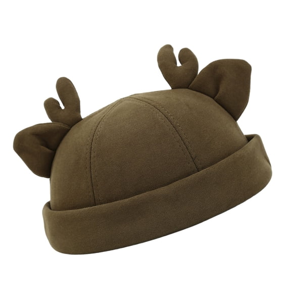 JZROCKER Vintage Leon Hat Antler Ears Beanies Hat Adjustable Outdoor for Boy Girl