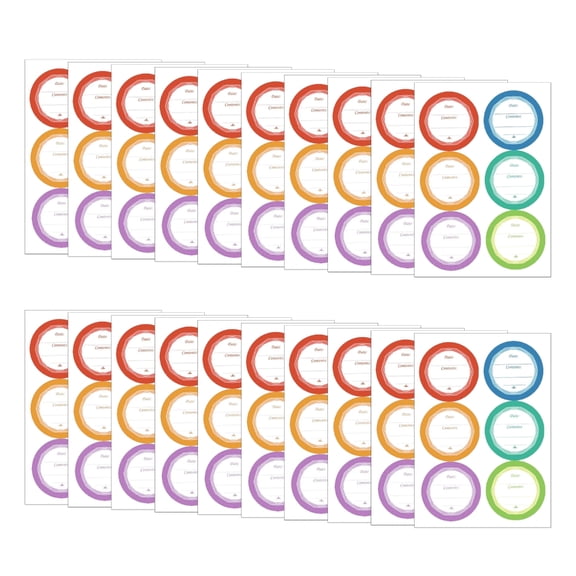JZROCKER Waterproof Date Stickers Food Labels Stickers Round Date Stickers for Kitchen