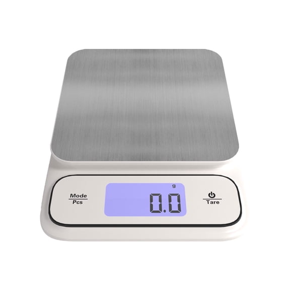 JZROCKER White Black Stainless Steel Scale Electric Cooking Scales Digital Scale USB Rechargeable LCD Display Scale