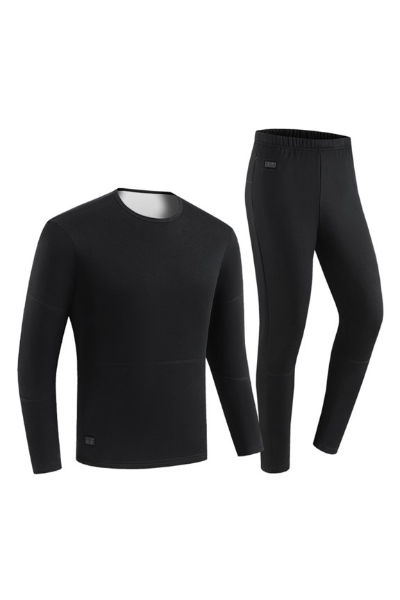 Winter Outdoor Sports Baselayer Set for Men Women Fleece Lined Heated Underwear