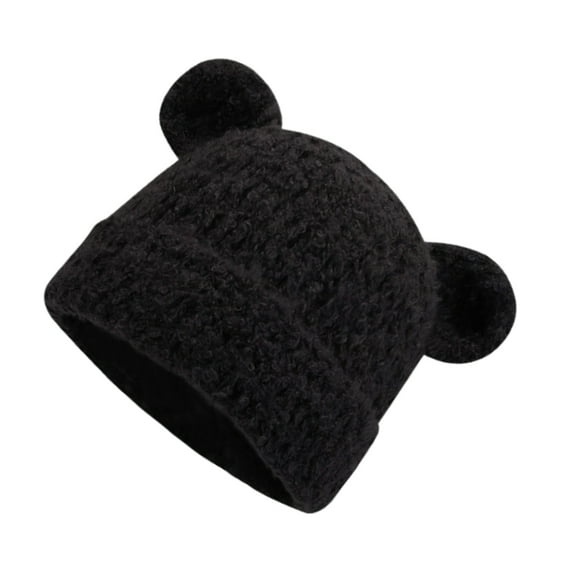 JZROCKER Winter Warm Caps Cartoon Bear Ear Hat Fashion Beanies Hat for Daily Wear