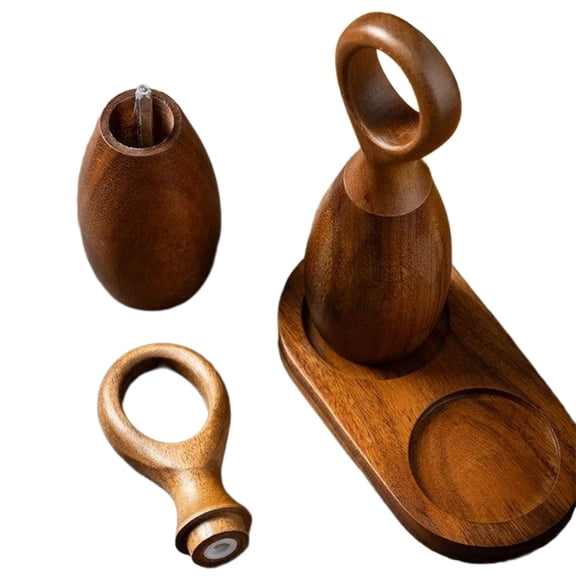 JZROCKER Wood Mill Durability Manual Grinder Shaker With Ergonomics Design For Culinary Use