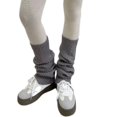thumbnail image 1 of JZROCKER Wool Leg Warmers for Women Rhombus Weave Pattern Solid Color Boot Covers Socks, 1 of 1