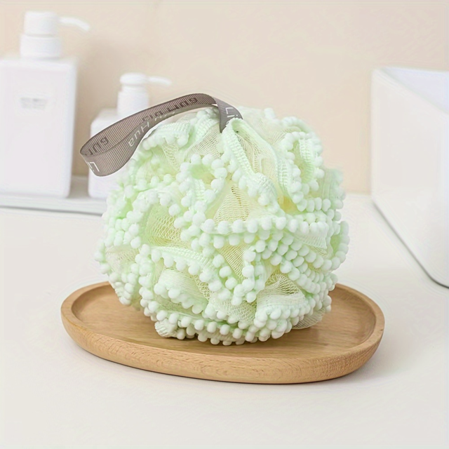JZSFWL ”NonToxic” Exfoliating Soft Mesh Bath Sponge Balls Gentle
