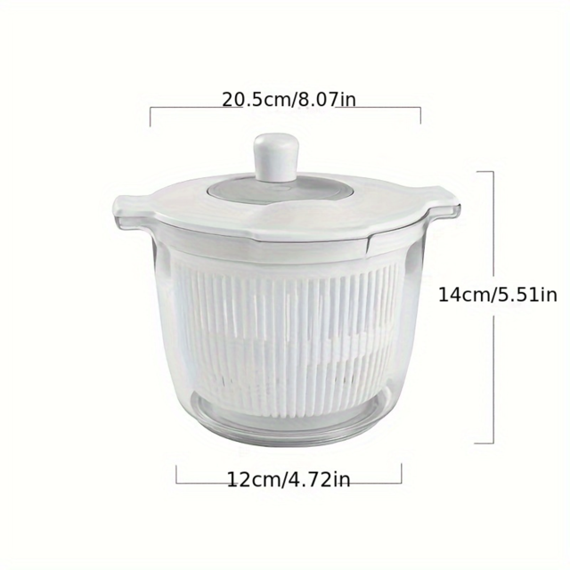 JZSHICHAOCAR Efficient Vegetables Dryer and Fruit Drainer Combo Set