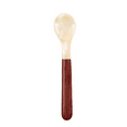 JZSHICHAOCAR Elegant Mahogany Wood Shell Spoon Set of 2 Perfect for