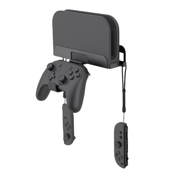 JZW-SHOP Mount Wall Bracket for Switch 2, Bracket Compatible with Nintendo Switch 2, Near/Behind TV Organizer Shelf Base for Switch 2 Console, 2 Joy-Con Controllers,Easy Install Kit Included