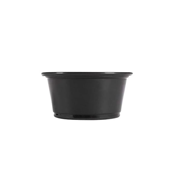 JZWAL FP-P200-PPB 2 oz. PP Portion Cups - Black (Case of 2500)