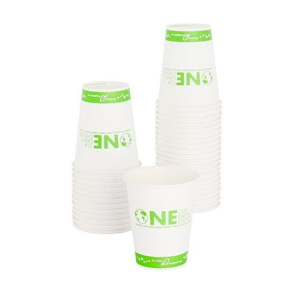 JZWAL KE-K508 8 oz Eco Print Paper Hot Cup (Case of 1000)