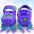 thumbnail image 1 of JZY Adjustable Toddler Quad Skates for Boys & Girls Ages 2-6 - Safe Comfortable 4-Wheel Beginner Roller Skates, Purple, 1 of 8