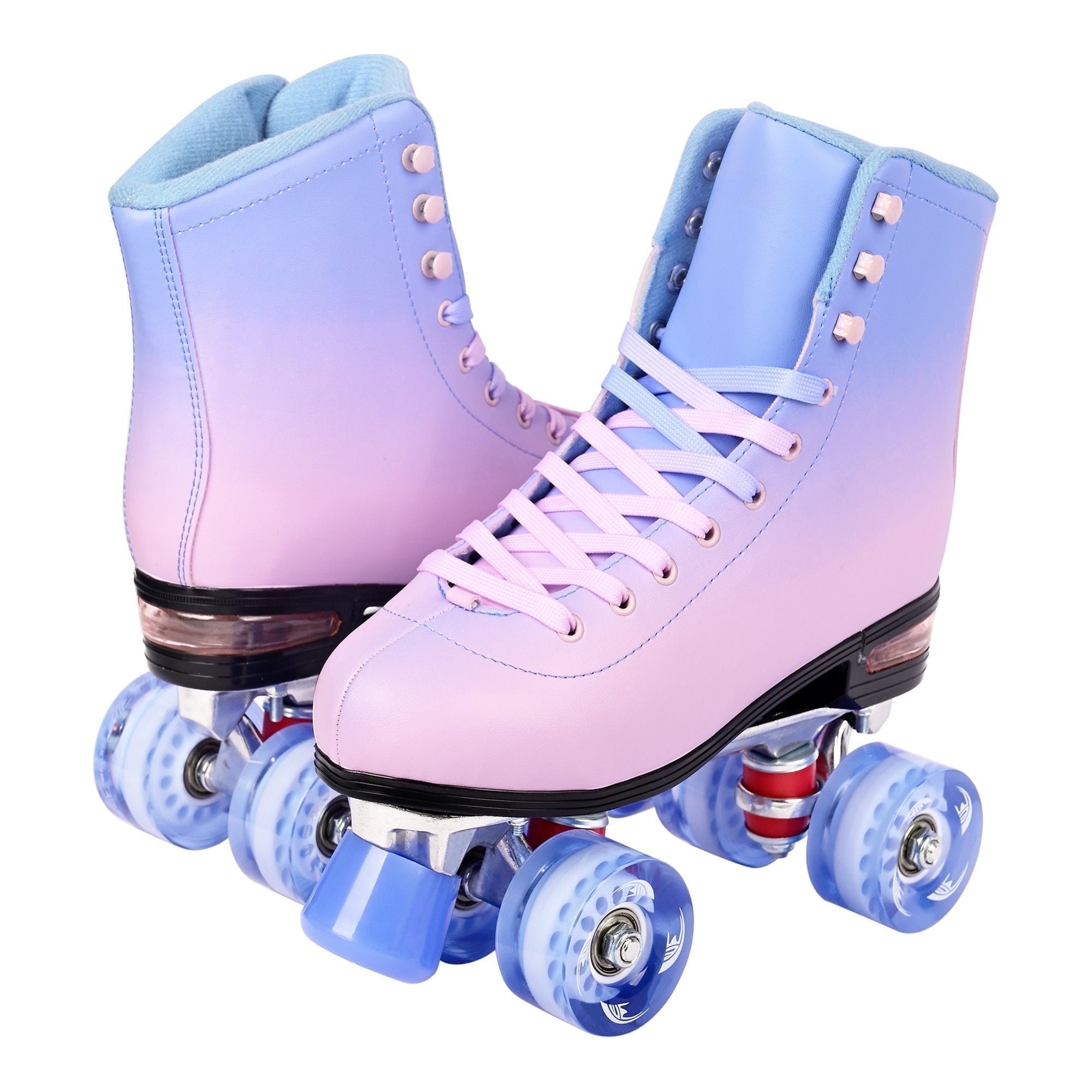 JZY Adult High-Top Retro Roller Skates, Unisex Glitter Skates for Indoor/Outdoor Use, PU Durable Wheels, Stable Weight Support