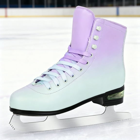 JZY Air Cushion Ice Skates with Premium Leather Comfort & Support for Women Men Beginners,TeensIndoor & Outdoor Use