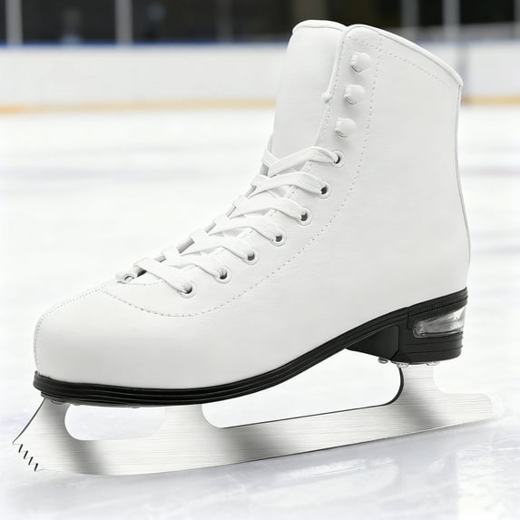 JZY Air Cushion Ice Skates with Premium Leather Comfort & Support for Women Men Beginners,TeensIndoor & Outdoor Use
