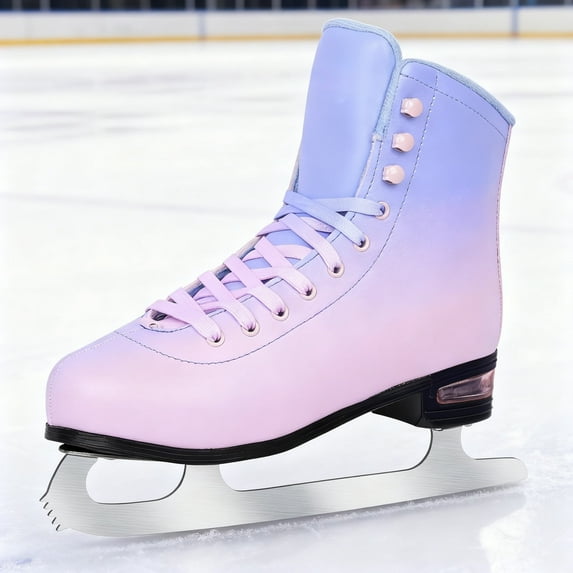JZY Air Cushion Ice Skates with Premium Leather Comfort & Support for Women Men Beginners,TeensIndoor & Outdoor Use