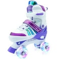 thumbnail image 1 of JZY Kids Quad Roller Skates for Boys & Girls – 4-Size Adjustable, 8 Light-Up Wheels, Beginner-Friendly, Fits Ages 3-12, Indoor & Outdoor Use, 1 of 7
