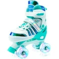 thumbnail image 1 of JZY Kids Quad Roller Skates for Boys & Girls – 4-Size Adjustable, 8 Light-Up Wheels, Beginner-Friendly, Fits Ages 3-12, Indoor & Outdoor Use, 1 of 7