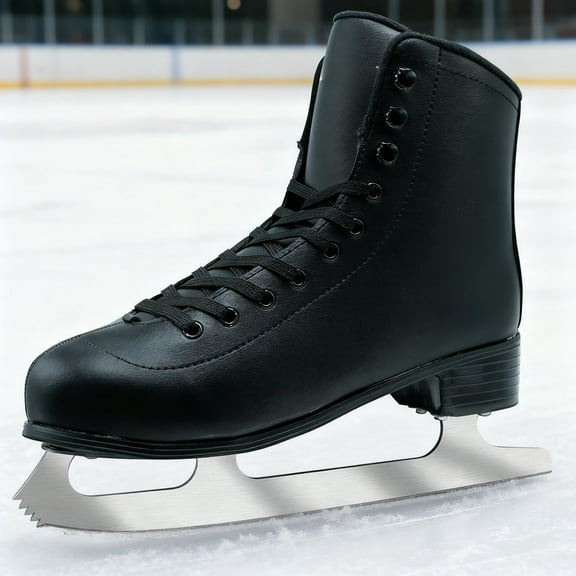 JZY Lace-Up Classic Ice Skates for Family Fun,Figure Ice Skates for Women Men & Teen,Indoor and Outdoor Use