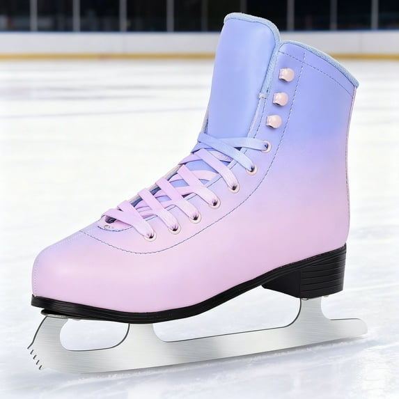 JZY Lace-Up Classic Ice Skates for Family Fun,Figure Ice Skates for Women Men & Teen,Indoor and Outdoor Use