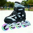 thumbnail image 1 of JZY Youth Inline Skates with 8 Glowing Light-Up Wheels,Durable Aluminum Frame for Beginners,For Boys & Girls Ages 5-12,For Indoor and Outdoor Skating, 1 of 7