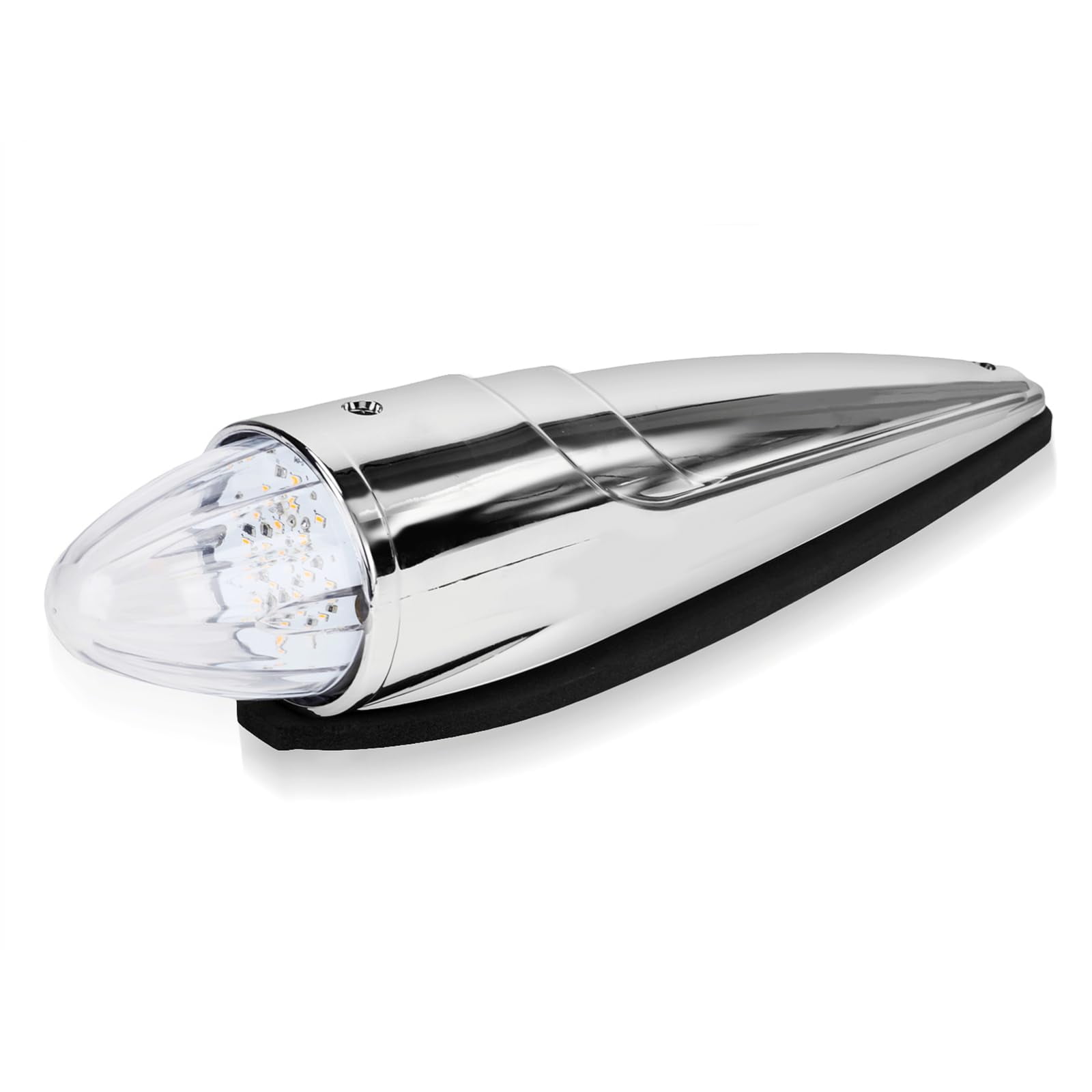 JZYZQBX 1PC 21 LED MMF7 Dual Color Chrome Cab Light, Torpedo Cab Roof