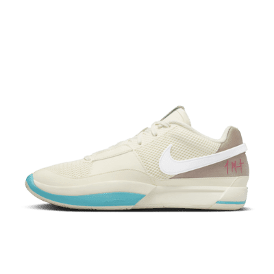 Mens Size 8.5 Nike Ja 1 Seasonal Coconut Milk / Black /University Red DR8785-102