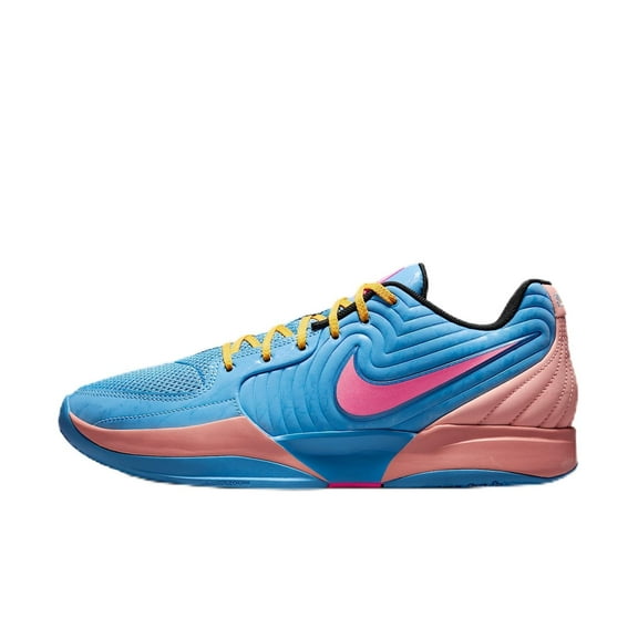Ja 2 Basketball Shoes (FD7328-403, Blue Beyond/Celestial Gold/Apricot Agate/Hyper Pink) Size 12