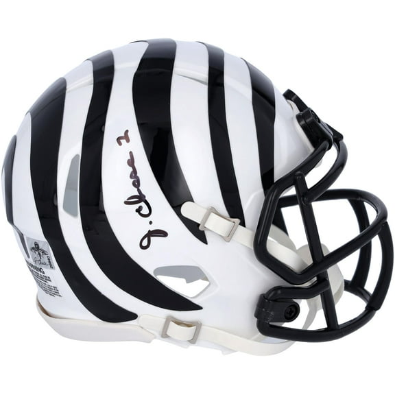 Ja'Marr Chase Cincinnati Bengals Autographed Riddell 2022 On Field Alternate Speed Mini Helmet - Fanatics Authentic Certified