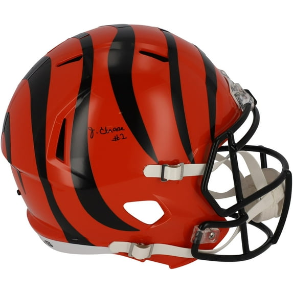 Ja'Marr Chase Cincinnati Bengals Autographed Riddell Speed Replica Helmet - Fanatics Authentic Certified
