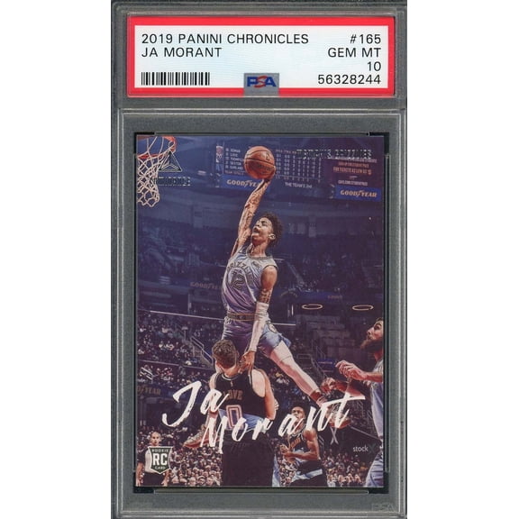 Ja Morant 2019 Panini Chronicles Basketball Rookie Card RC #165 Graded PSA 10