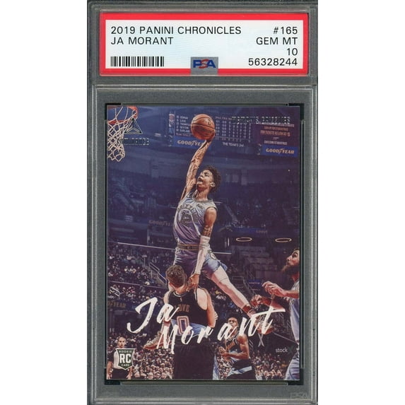 Ja Morant 2019 Panini Chronicles Basketball Rookie Card RC #165 Graded PSA 10